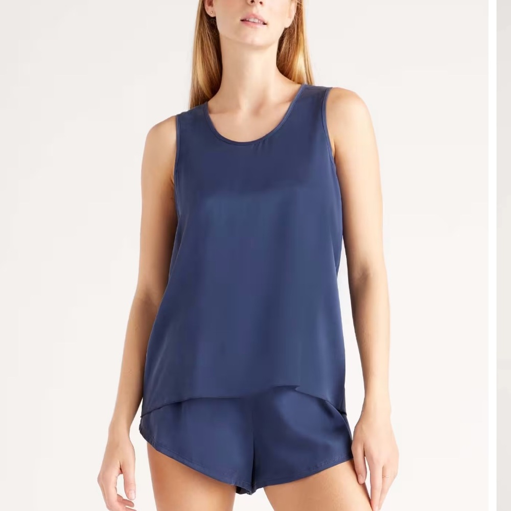 Quince washable 100% silk pajama tank top